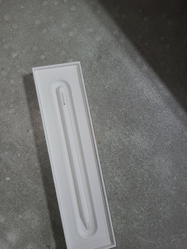 Photo 1 of Apple Pencil Pro: Latest Model - Device Compatibility Check Required - Pixel-Perfect Precision, Tilt and Pressure Sensitivity, Perfect for Note-Taking, Drawing, and Art. Charges and Pairs Magnetically