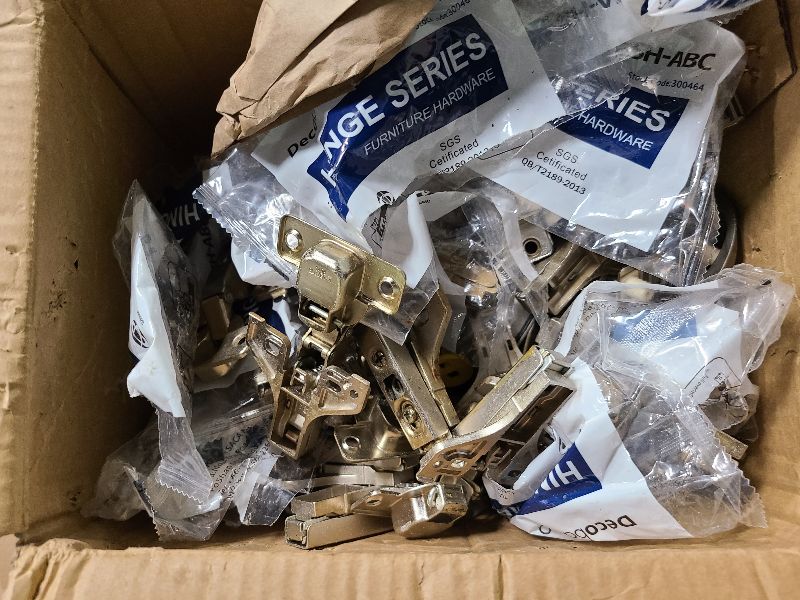 Photo 1 of DecoBasics (50 PCS) Full Overlay Soft Close Cabinet Hinges for Kitchen Cabinets - 105° Face Frame Concealed Cabinet Door Hinge -3 Way Adjustability -Clip on Plate & Matching Screw 4 Easy Installation