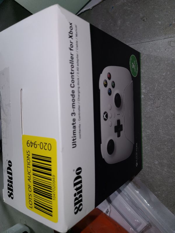 Photo 1 of 8Bitdo Ultimate 3-Mode Controller, Hall Effect Joysticks, Pro Back Buttons, Wired Only for Xbox Series X|S & Xbox One, Compatibility with Apple, Windows & Android, Officially Licensed (White)