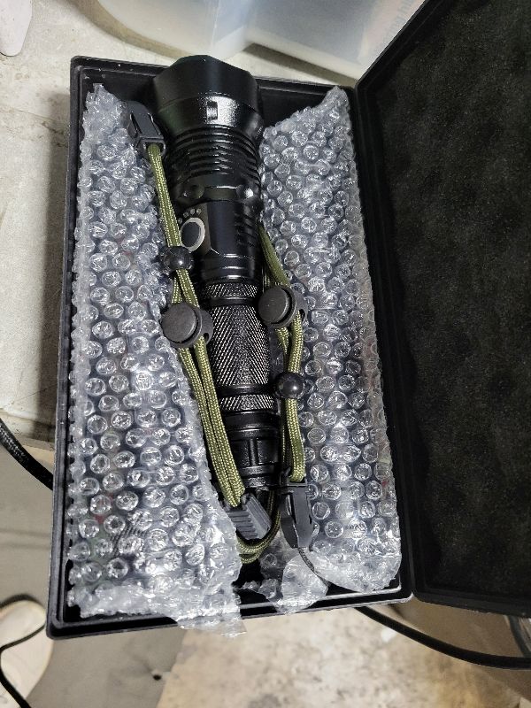 Photo 1 of 3 Pack Rechargeable LED Flashlights High Lumens, 990,000LM Super Bright Flashlight, Adjustable 5 Modes Powerful Flash Light with USB Cable, Waterproof Handheld Flashlight for Home Camping Emergencies