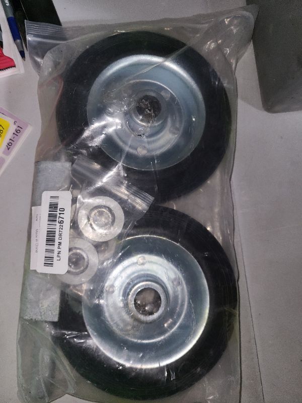 Photo 1 of Plutras 6" Gate Wheel for Metal Tube Swing Gate Support Wheel with 1-5/8" Thru 2" Gate Frames, Gate Helper Wheel for Metal Swing Gate