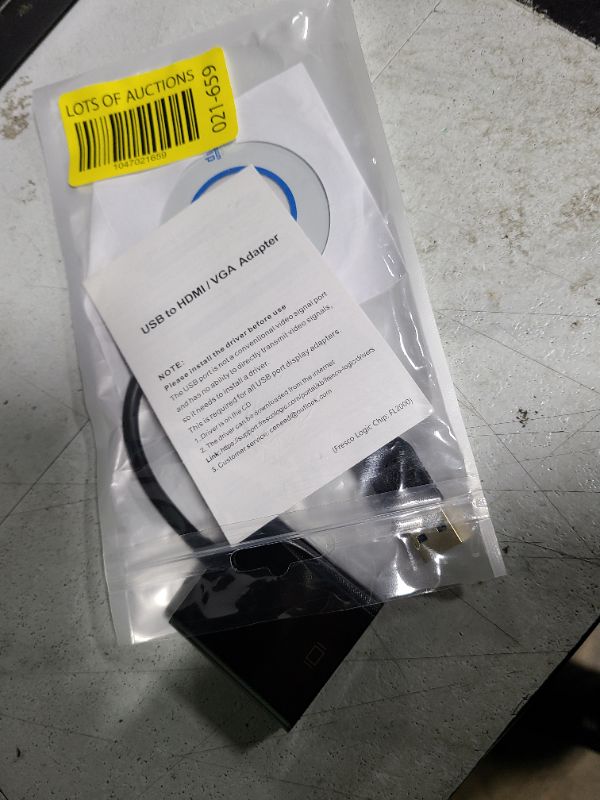 Photo 1 of USB to VGA Adapter for Monitor, VGA to USB 3.0/2.0 Converter 1080P Multi-Display Video Cable for Laptop Desktop PC to Monitors, Projector, TV. (Not Support Chromebook)