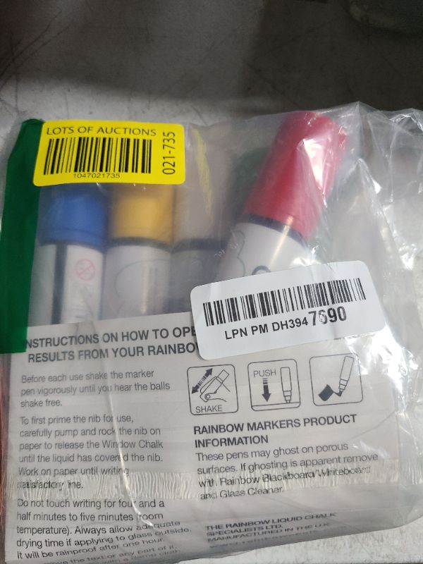 Photo 1 of Glass Pen Window Marker: Liquid Chalk Markers for Glass, Car Marker or Mirror Pen with Washable Paint - Graduation Car Windows, Storefront Window, Wedding, Parade, Party & Holiday (5 Pens - Wide Tip)
