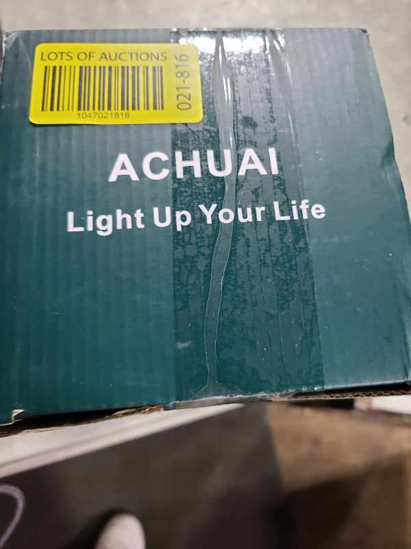 Photo 1 of ACHUAI Small Table Lamp Mini Bedside Night Light Wooden Simple Desk Nightstand Lighting with Linen Shade for Bedroom, Living Room, Kids Room (Including LED Bulb) (Round)
