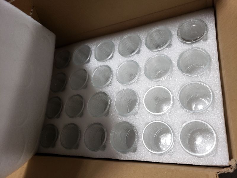 Photo 1 of 24 Pack Clear Glass Votive Candle Holders, Vintage Candle Holder for Floating Candle, Tealight Candle Holder for Table Centerpieces Home Bridal Shower Birthday Christmas Wedding Party Table Decoration