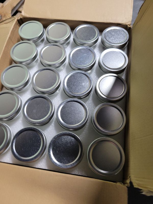 Photo 1 of Accguan 4oz Glass Jars With Lids(Silver),Mason Jars,Ideal For Honey,Jam,Wedding Favor,DIY Magnetic Mini Spice Jars For Kitchen,Set of 40