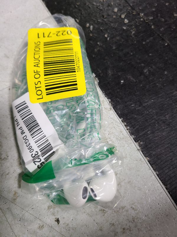 Photo 1 of Apple EarPods Headphones with Lightning Connector, Wired Ear Buds for iPhone with Built-in Remote to Control Music, Phone Calls, and Volume