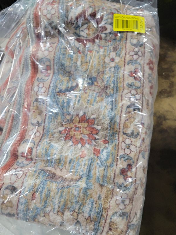 Photo 1 of ROCYJULIN 5x7 Area Rugs for Living Room, Faux Wool Area Rugs 5x7 for Bedroom, Low-Pile 5 x 7 Carpet with Non-Slip TPR Backing, 5 x 7 Washable Carpet for High Traffic, Red