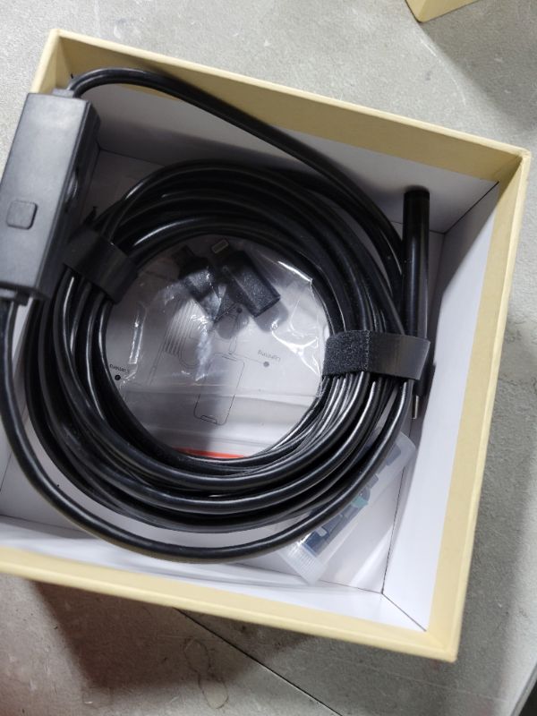 Photo 1 of 1920P Snake Inspection Borescope, Pancellent Type C Endoscope, Scope Camera with 8 LED Lights for Android and iOS Smartphone, iPhone, iPad, Samsung (16.5 FT/5M)