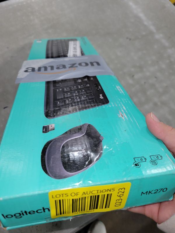 Photo 1 of Logitech MK270 Wireless Keyboard And Mouse Combo For Windows, 2.4 GHz Wireless, Compact Mouse, 8 Multimedia And Shortcut Keys, For PC, Laptop - Black