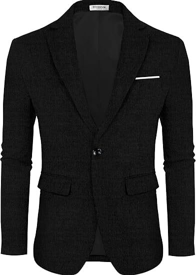 Photo 1 of Haggar Men's The Active Series Classic Fit Gabardine Blazer, Black, 44 US
