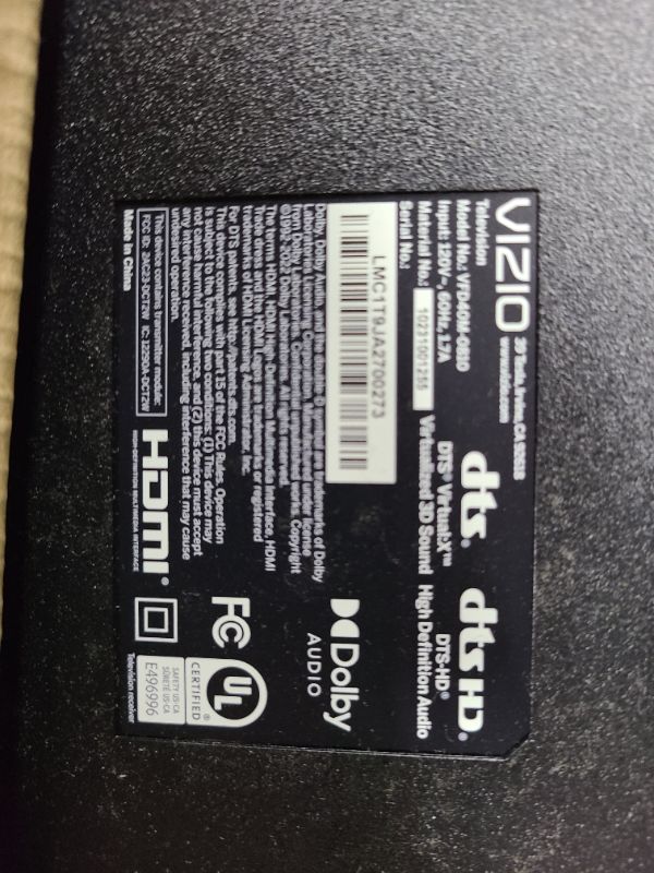Photo 1 of VIZIO 40-inch Full HD 1080p Smart TV with DTS Virtual: X, Alexa Compatibility, Google Cast Built-in, Bluetooth Headphone Capable, (VFD40M-08 New)