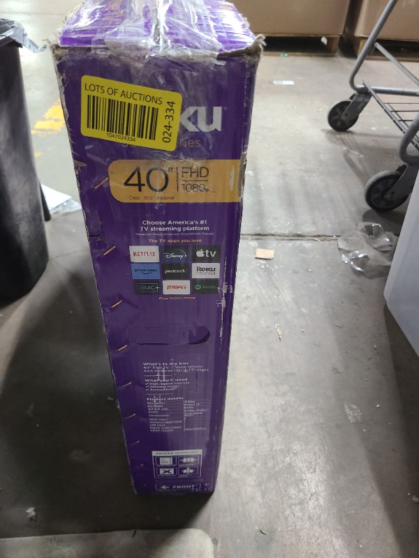 Photo 1 of Roku Smart TV – 40-Inch Select Series 1080p Full HD RokuTV with Roku Voice Remote, Bright Picture, Customizable Home Screen – Live Local News, Sports, Gaming