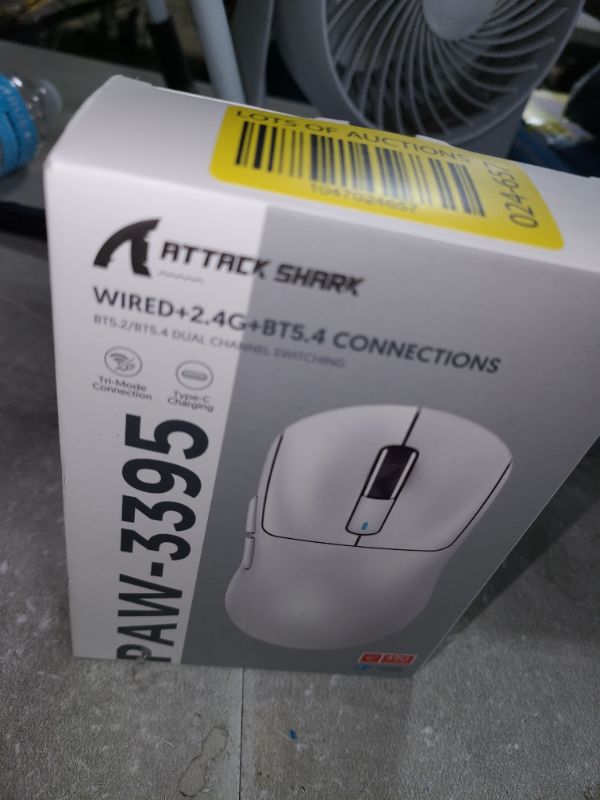Photo 1 of MANBASNAKE Attack Shark X3 Wireless Gaming Mouse, 49g Lightweight Triple Mode Ergonomic Computer Mouse, PAW3395 26K DPI Sensor, 200h Battery Life, Griptape Programmable Buttons for PC/Laptop/Mac/Win