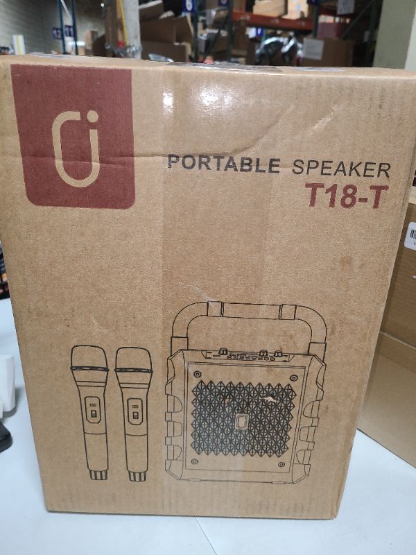 Photo 1 of Karaoke Machine, ?Upgraded 20W 6.5"Subwoofer?Portable Bluetooth Speaker with 2 Wireless Microphones for Adults & Kids, Karaoke Microphone with PA System, Party Light, Support USB/TF/AUX/REC for Gift