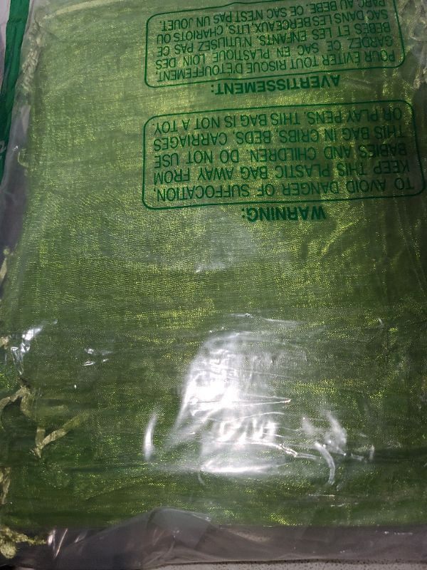 Photo 1 of 100pcs Fruit Protection Bags 6x9 inch, Green Netting Cover Bags Drawstring Mesh Fruit Protectors Pest Barrier for Mangoes Tomatoes Fruit Trees Veggies Garden