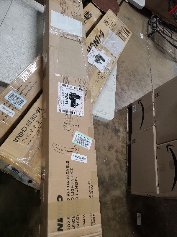 Photo 1 of NEIKO 40447A Rechargeable Cordless Underhood Work Light, 202 SMD LED Light Bar with Max 1,200 Lumens, Li-Ion Battery, and 2 Brightness Modes