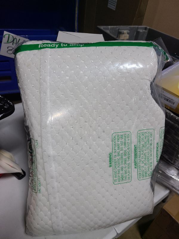 Photo 1 of CHxxy Memory Foam Pillows, Cervical Pillow for Neck and Shoulder Pain Relief, Ergonomic Contour Bed Pillow, Soft for Side Sleep Stomach Sleeping and Back Sleeper