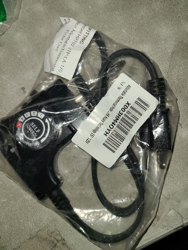 Photo 1 of Adjustable Thermostat Probe Cord for Masterbuilt Smokers & Electric Griddles, Outdoor/Household Electric Smoker, IFITTING Power Cord with Thermostat Control, 15A/125V