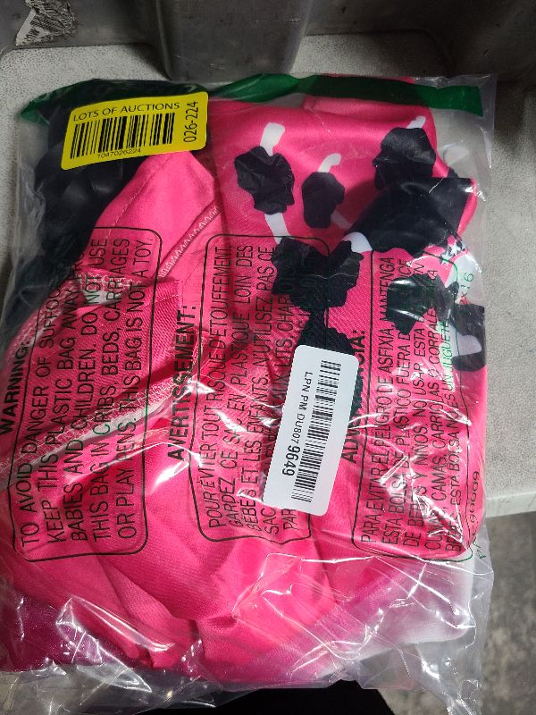 Photo 1 of 50s Girls Poodle Skirt Kids Sock Hop Costume, Decades Day Outfits - Grease Accessories Bobby Socks, Scarf & Glasses (Hot Pink, 4-6 Yrs)