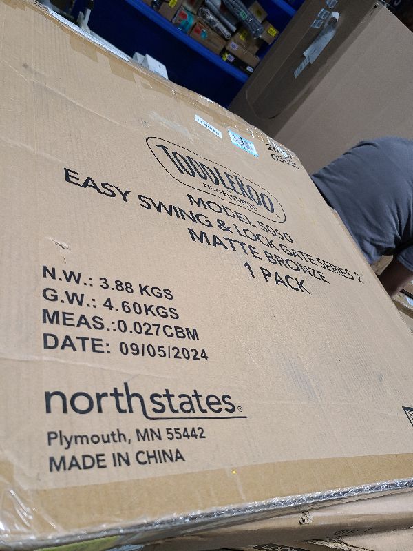 Photo 1 of Toddleroo by North States Baby Gate for Stairs: Easy Swing & Lock Series 2 Child Gate, Fits Openings 28.68"-47.85" Wide. Safety Latch, Hardware Mount. Child Gates for Doorways (31" Tall, Matte Bronze)