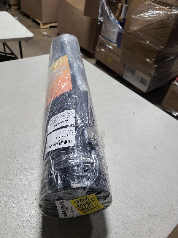 Photo 1 of PotatoLife Plastic Hardware Mesh Netting, Temporary Fence, Tree Guards, Staircase Banister, Animal Barrier, Garden Netting, Poultry, with 50 Zip Ties (Black, 24'' x 15')