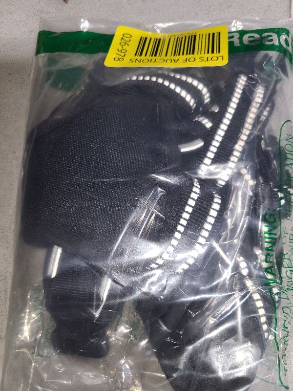 Photo 1 of rabbitgoo Dog Harness No Pull with 2 Leash Clips, Adjustable Soft Padded, Reflective Oxford No Choke Pet Vest with Easy Control Handle for Small Dogs, Black, S