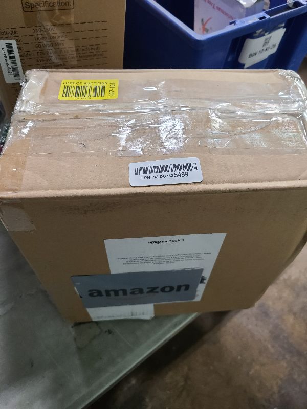 Photo 1 of Amazon Basics 8-Sheet Cross Cut Paper Shredder and Credit Card Shredder - Black