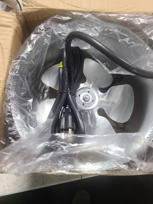 Photo 1 of VIVOSUN 8 Inch Inline Duct Fan 420 CFM, HVAC Exhaust Ventilation Fan with Low Noise for Basements, Bathrooms, Kitchens and Attics, Silver