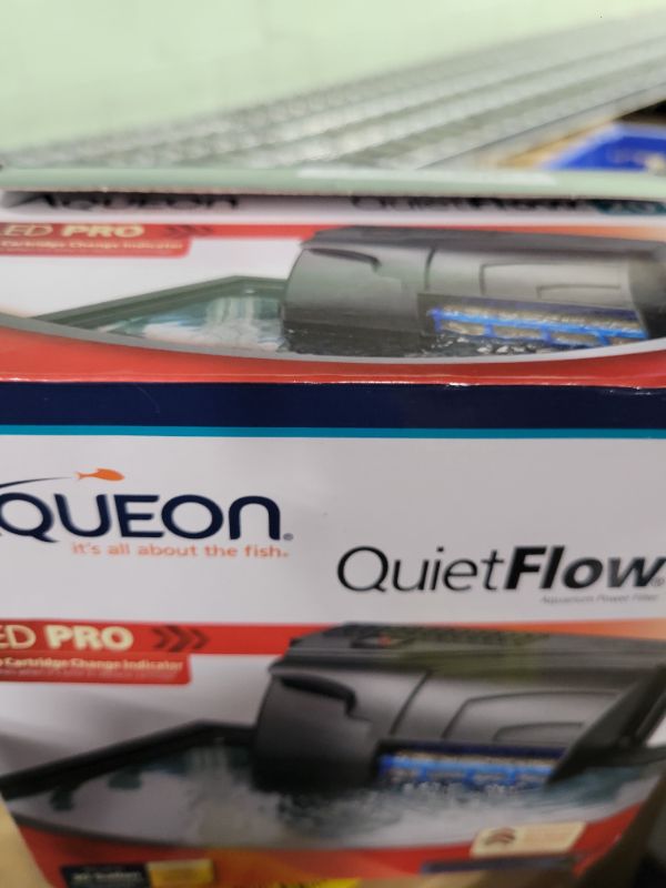 Photo 1 of Aqueon QuietFlow 20 LED PRO Aquarium Fish Tank Power Filter For Up To 30 Gallon Aquariums