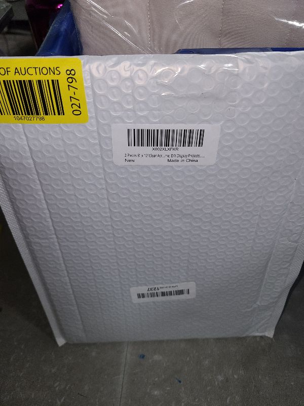 Photo 1 of 2 Pieces 8" x 12" Clear Acrylic Sheet Cast Plexiglass 1/8”Thick (3mm) Plexiglass Sheet Clear Plastic Sheet, for Sign,Craft, Photo Frame, DIY Display Projects……