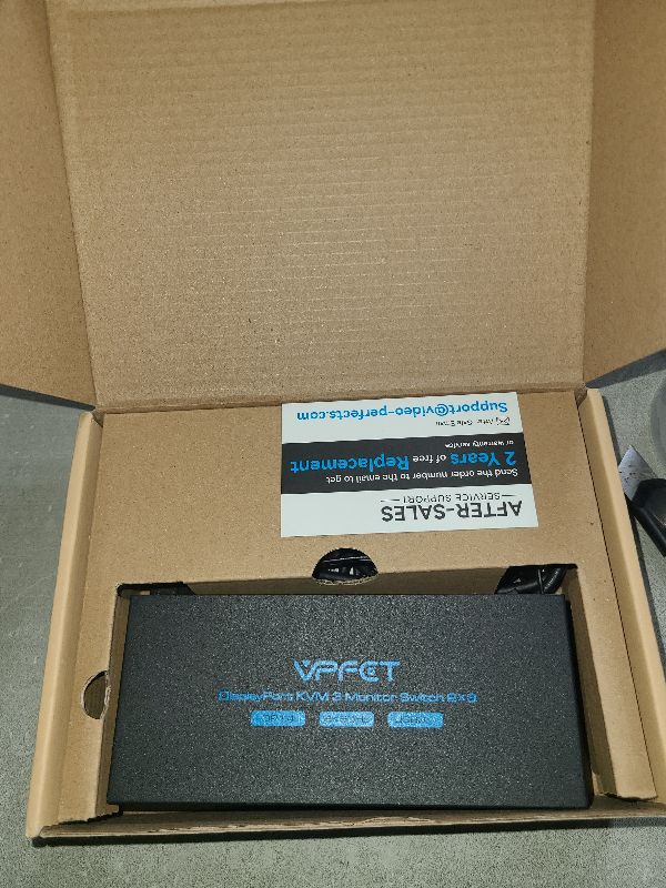 Photo 1 of 4K@120Hz Displayport KVM Switch 3 Monitors 2 Computers 8K@60Hz DP KVM Switches Triple Monitor Dual Port for 2 PC/Laptops Share 4 USB 3.0 Ports Support Extended & Duplicate Display Mode
