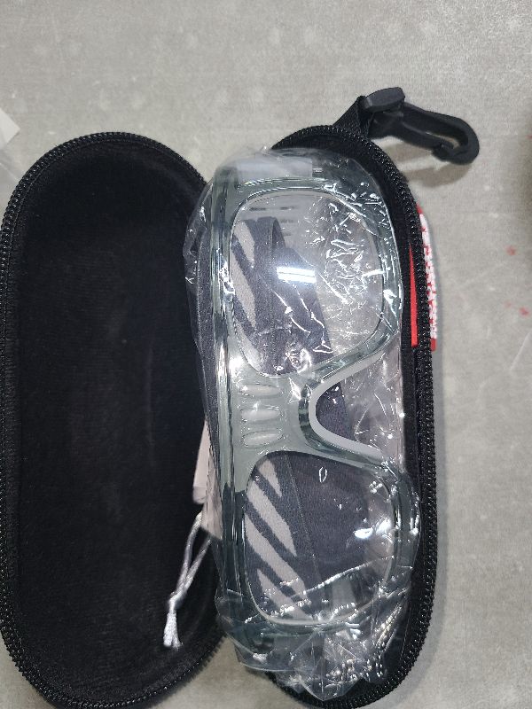 Photo 1 of Sports Goggles Glasses Men Racquetball Basketball Football Eyewear Protective Glasses Shock Collision Lens Replaceable (Grey Frame White Pad) (8068)