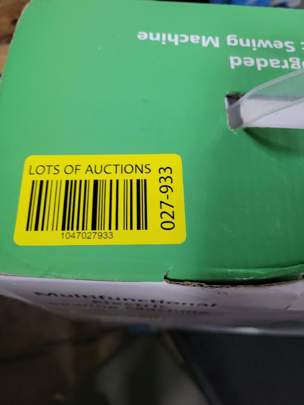 Photo 1 of Weaving everything: Beginner sewing machine, portable packaging, 16 different thread types, adjustable sewing speed, with two needle types, foot pedal (White)