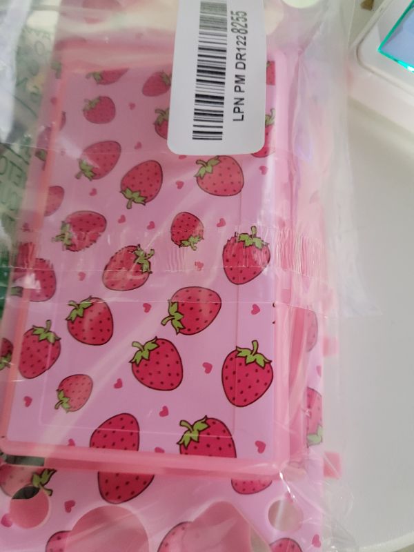 Photo 1 of Gurgitat 2in1 Cute Strawberry for Switch Lite Case Protector Switch Lite Game Cases Cartridge Storage Cartoon Kawaii Girls 24 Game Card Holder Organizer+Skin Dockable Cover for Nintendo Switch Lite