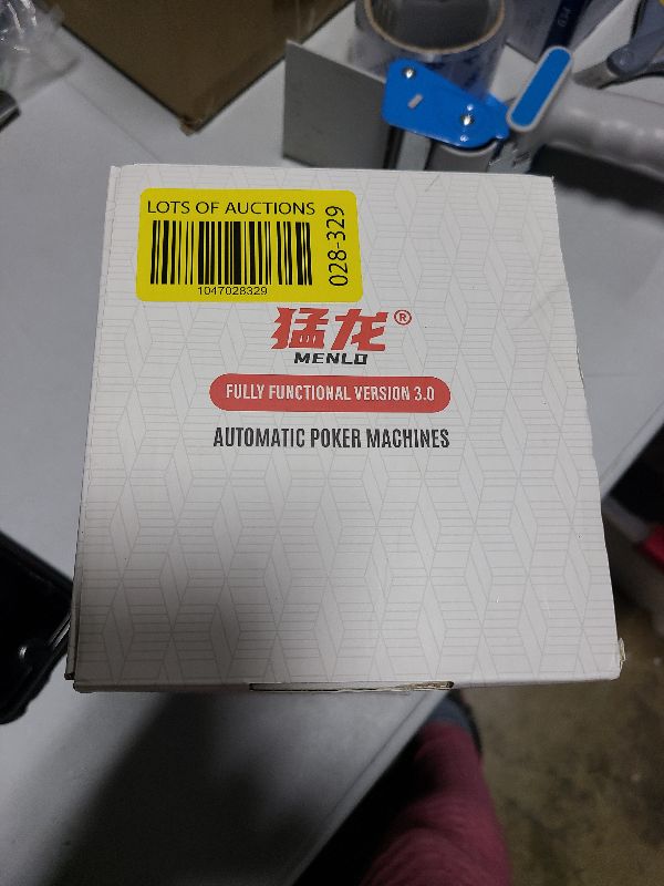 Photo 1 of 4 Deck Automatic Playing Card Dealer Machine, Card Dispensing Machine for Uno Texas Blackjack Hold’em, Algorithmic Shuffling, 2Ah Rechargeable Battery 2.3” Display 90° 180° 360° Rotating, 12 Players