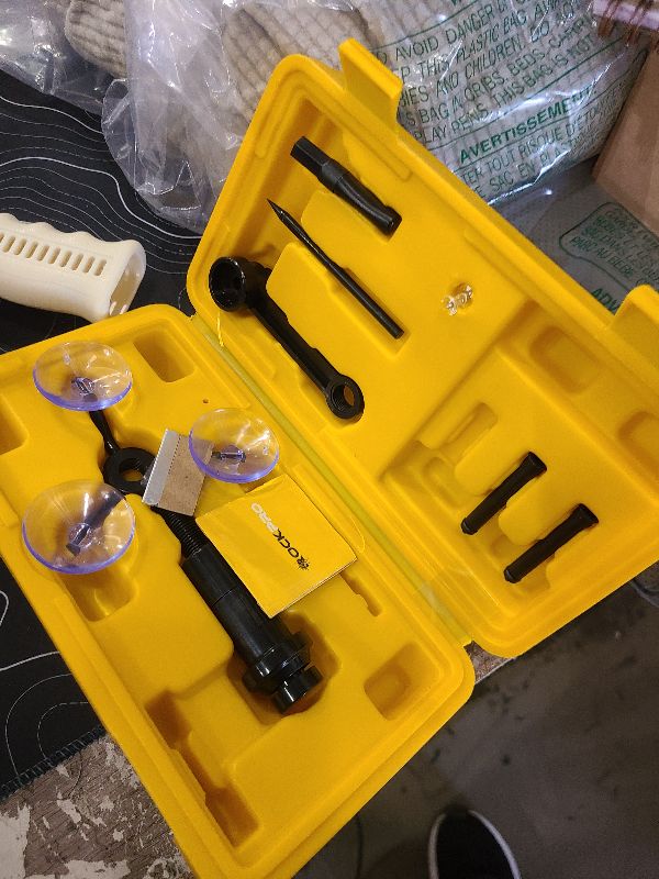 Photo 1 of RockPro Windshield Crack Repair Kit - Fix Chips, Cracks, and Restore Your Windshield in Minutes! Easy-to-use, All-Weather Resin Formula for Durable, Professional-Grade Results at Home.