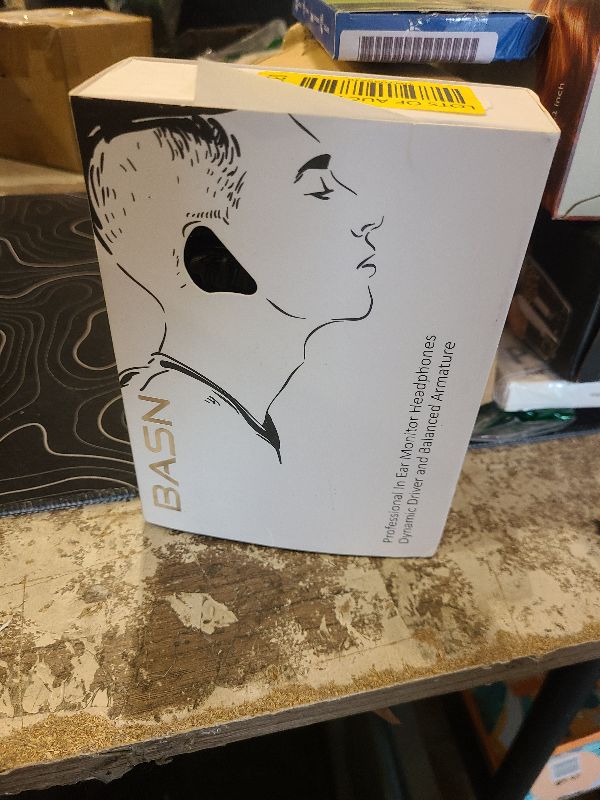 Photo 1 of BASN in-Ear Monitors, Bmaster Triple Driver HiFi Stereo Noise-Isolating with Enhanced Bass for Musicians Stage/Audio Recording(PRO White/Black)