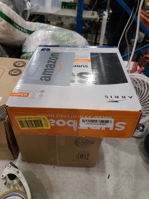 Photo 1 of ARRIS (G34) - Cable Modem Router Combo - Fast DOCSIS 3.1 Gigabit WiFi 6 (AX3000), Approved for Comcast Xfinity, Cox, Spectrum & More, 1 Gbps Max Internet Speeds