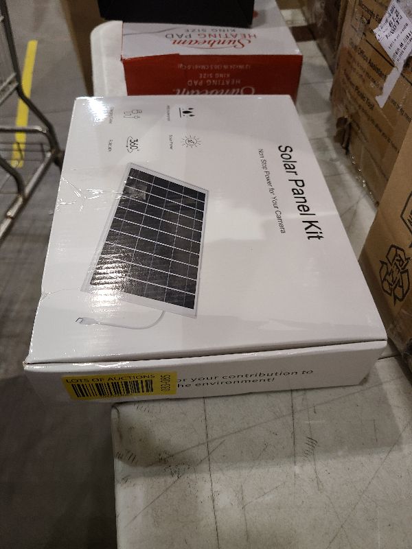 Photo 1 of (2 Packs) 8W Solar Panel for Security Camera, Micro USB & USB-C Port Camera Solar Panel, IP65 Waterproof & 9.8FT Cable & High Conversion Rates Solar Panels for Cameras with Rechargeable Battery