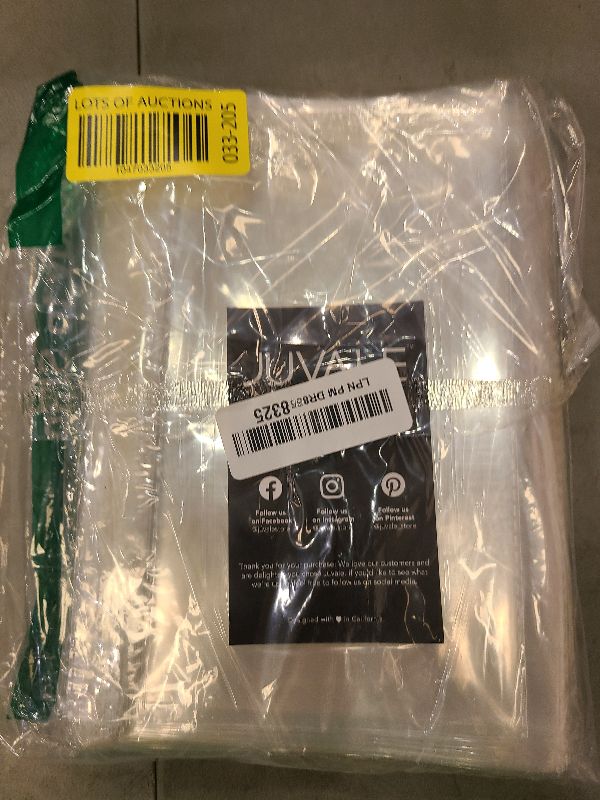 Photo 1 of 300 Pack Clear Greeting Card Sleeves, Transparent Envelopes for 5x7 Invitations, Photos (7.6 x 5.7 In)