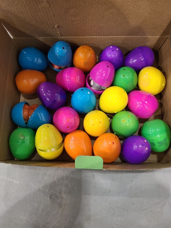 Photo 1 of 24pcs Prefilled Easter Eggs with Toys Inside, Animal Squishy Toys Easter Eggs Filled for Kids Easter Decorations Party Favors Easter Egg Hunt Classroom Prizes