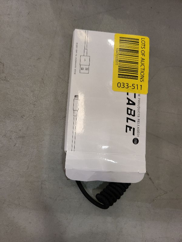 Photo 1 of 90 Degree Coiled USB Type C Cable,AICse USB A to USB C Cable (5.9ft 60W) Scalable Spring PD Type C Charging Cable for MacBook Pro 2020, iPad Pro, iPad Air 4, Galaxy S20, Switch, Pixel, Other USB C
