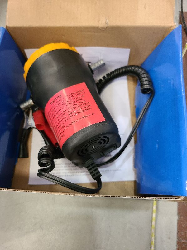 Photo 1 of Amarine 12V Electric Oil Extractor - 60W Pump for Cars, Motorcycles, RVs, Boats & Lawn Equipment