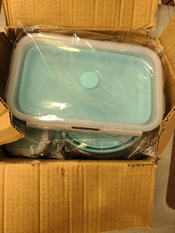 Photo 1 of 8 Pack Collapsible Food Storage Containers With Lids, Collapsible Storage Containers Sets Silicone Collapsible Bowls For Camping, RV Accessories, Travel Trailer Must (Mixed oz) (8)