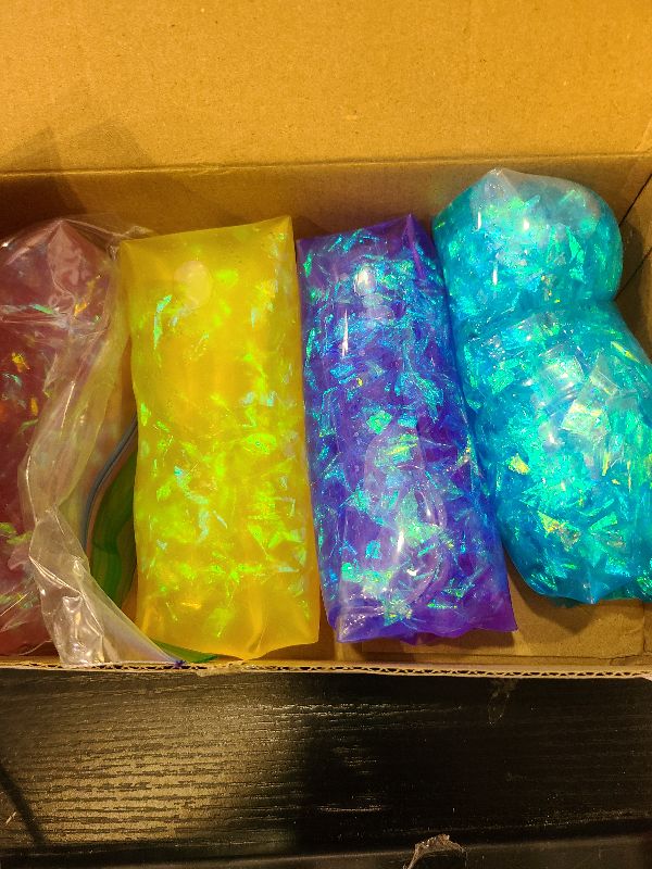 Photo 1 of 4 Pack Water Snake Jelly Wigglers Wiggle Sensory Toys Bright Colors Party Favor Prizes