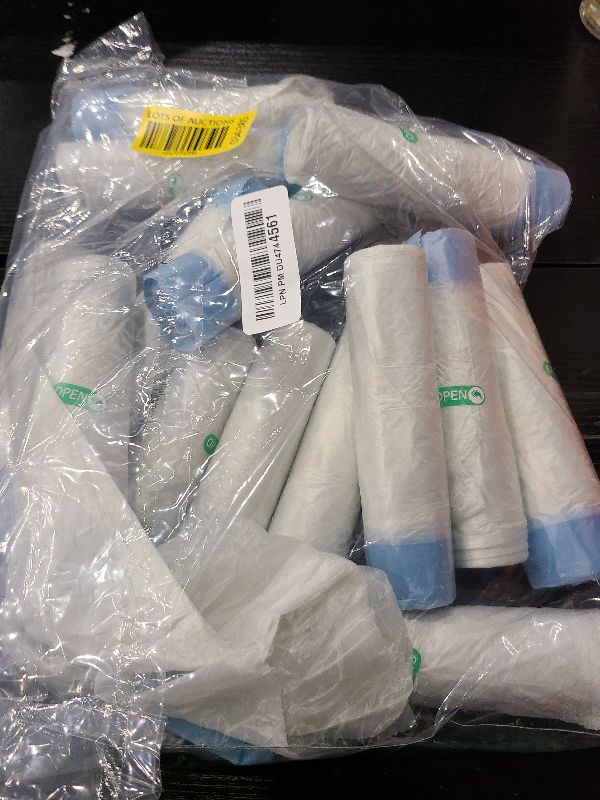 Photo 1 of 210 Count Small Drwastring Trash Bags - 4 Gallon 14 Rolls of 50 Bags - Strong Small Garbage Bags for Bathroom Kitchen Office Bedroom Wastebasket Liners - Leakproof & Durable & Easy to Pull Desigh