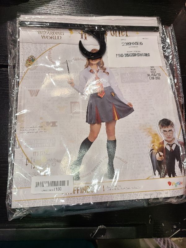 Photo 1 of Disguise Women's Gryffindor Skirt, Official Harry Potter House Themed Dress Bottom, Gray & Gold, XL (18-20)