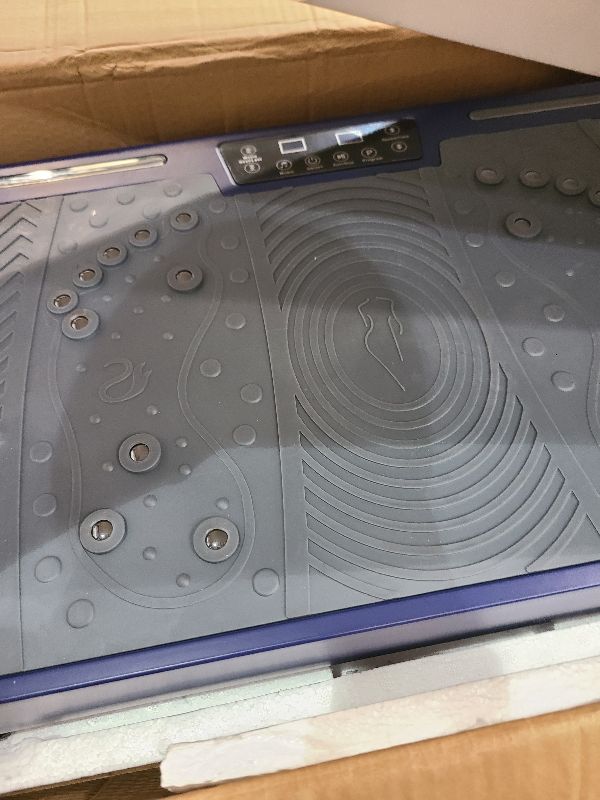 Photo 1 of Natini Vibration Plate Exercise Machine - Whole Body Workout Vibration Platform Lymphatic Drainage Machine for Weight Loss Home Fitness w/Pilates Bar + Resistance Bands + Muscle Roller Stick + Remote