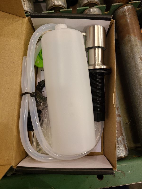 Photo 1 of 4 Inch Spout Kitchen Sink Soap Dispenser Pump 16oz Bottle Built in Countertop Soap Dispenser for Kitchen Sink Oil Rubbed Bronze Sink Soap Dispenser Extension Kit with 47 Inch Tube